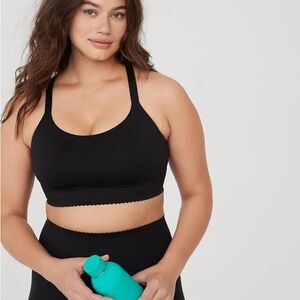 aerie Black Seamless Sports Bra